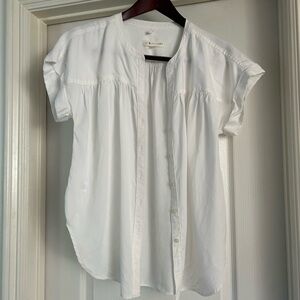 The Loft Lou and Grey White Button-Up Women's Top Small